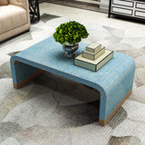 MOTHER OF PEARL MEDITERRANEAN BREEZE LOW PROFILE COFFEE TABLE - Front View
