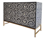 MOTHER OF PEARL ENCHANTING VINE CHEST OF DRAWERS - Side View