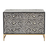 MOTHER OF PEARL ENCHANTING VINE CHEST OF DRAWERS - Top-Down View