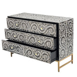 MOTHER OF PEARL ENCHANTING VINE CHEST OF DRAWERS - Rear View