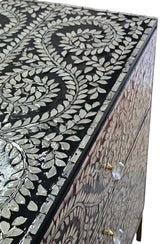 MOTHER OF PEARL ENCHANTING VINE CHEST OF DRAWERS - Low Angle
