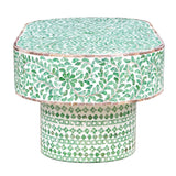 AMELIA OVAL MOTHER OF PEARL COFFEE TABLE - Side View