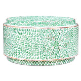 LAYLA TURQUOISE COFFEE TABLE - Side View