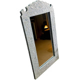 MOTHER OF PEARL SERENE REFLECTION WALL MIRROR - Top-Down View