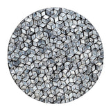 BLAKE CIRCULAR SHELL STOOL/SIDE TABLE - Side View