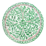 MIRANDA CYLINDER TURQUOISE SHELL INLAY TABLE/STOOL - Side View