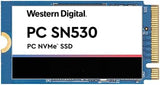 (Refurbished) Blue SN530 256GB M.2 2242 (with Extension Adapter to M.2 2280) NVME PCIe SSD - Side View