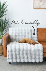 Bubble Washable Rug - Silver 140X70Cm - 45-Degree Angle