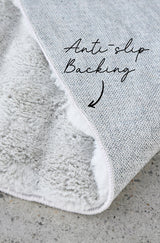 Bubble Washable Rug - Silver 140X70Cm - Low Angle