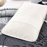 Vintage Delicate Grey floaral Pattern 3 Pc Bedspread & Pillow Cover Set - Rear View