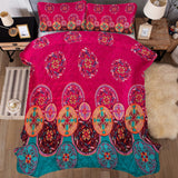 Charming Autumn Warm Plush 3 Pc Bedspread & Pillow Cover Set - Side View