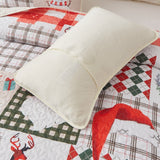 Ethereal christmas Dreamy Lightweight 3 Pc Bedspread & Pillow Cover Set - Side View