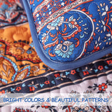 Exquisite Delicate Floral Classic 3 Pc XL Bedspread & Pillow Cover Set - Rear View