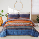Exquisite Delicate Floral Classic 3 Pc Bedspread & Pillow Cover Set