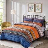 Exquisite Delicate Floral Classic 3 Pc Bedspread & Pillow Cover Set - Front View