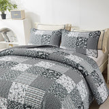 Timeless Peony Graceful Breathable 3 Pc Bedspread & Pillow Cover Set - Front View