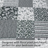 Timeless Peony Graceful Breathable 3 Pc Bedspread & Pillow Cover Set - Top-Down View