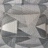 Charming urban pattern 3 Pc Bedspread & Pillow Cover Set - Top-Down View