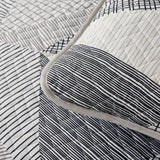 Charming urban pattern 3 Pc Bedspread & Pillow Cover Set - 45-Degree Angle