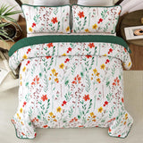Enchanting Fields Cozy 3 Pc Bedspread & Pillow Cover Set - Front View