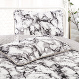Marble Whisper Lightweight 3 Pc Bedspread & Pillow Cover Set - Side View