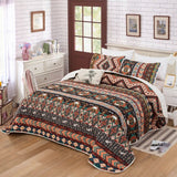 Wow elegent Sunset Daisy 3 Pc Bedspread & Pillow Cover Set - Front View