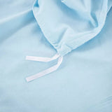 100% cotton Premium Doona Duvet Quilt Cover Set with Soft Pillowcases - Aqua-King - Low Angle