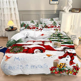 Elegant Touch Solid Color Duvet Cover Set - Easy Care-Queen - Close-Up Angle