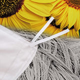 Nature-Inspired Floral Duvet Cover Set - Hypoallergenic Fabric-Single - 45-Degree Angle