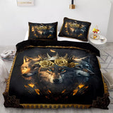 Nature-Inspired Floral Duvet Cover Set - Hypoallergenic Fabric-King - Rear View