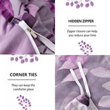 Soft Haven 3-Piece Duvet Cover Set - Long-Lasting Comfort-King - Rear View