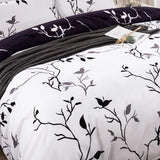 Dreamy Nights Marbled leaf Quilted Comforter Set – Soft 3‑Piece Look - Side View