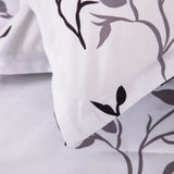 Dreamy Nights Marbled leaf Quilted Comforter Set – Soft 3‑Piece Look - Close-Up Angle