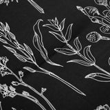 Floral Leaves Comforter Set, King Size, Microfiber Quilted Bedding with Pillowcase - Close-Up Angle