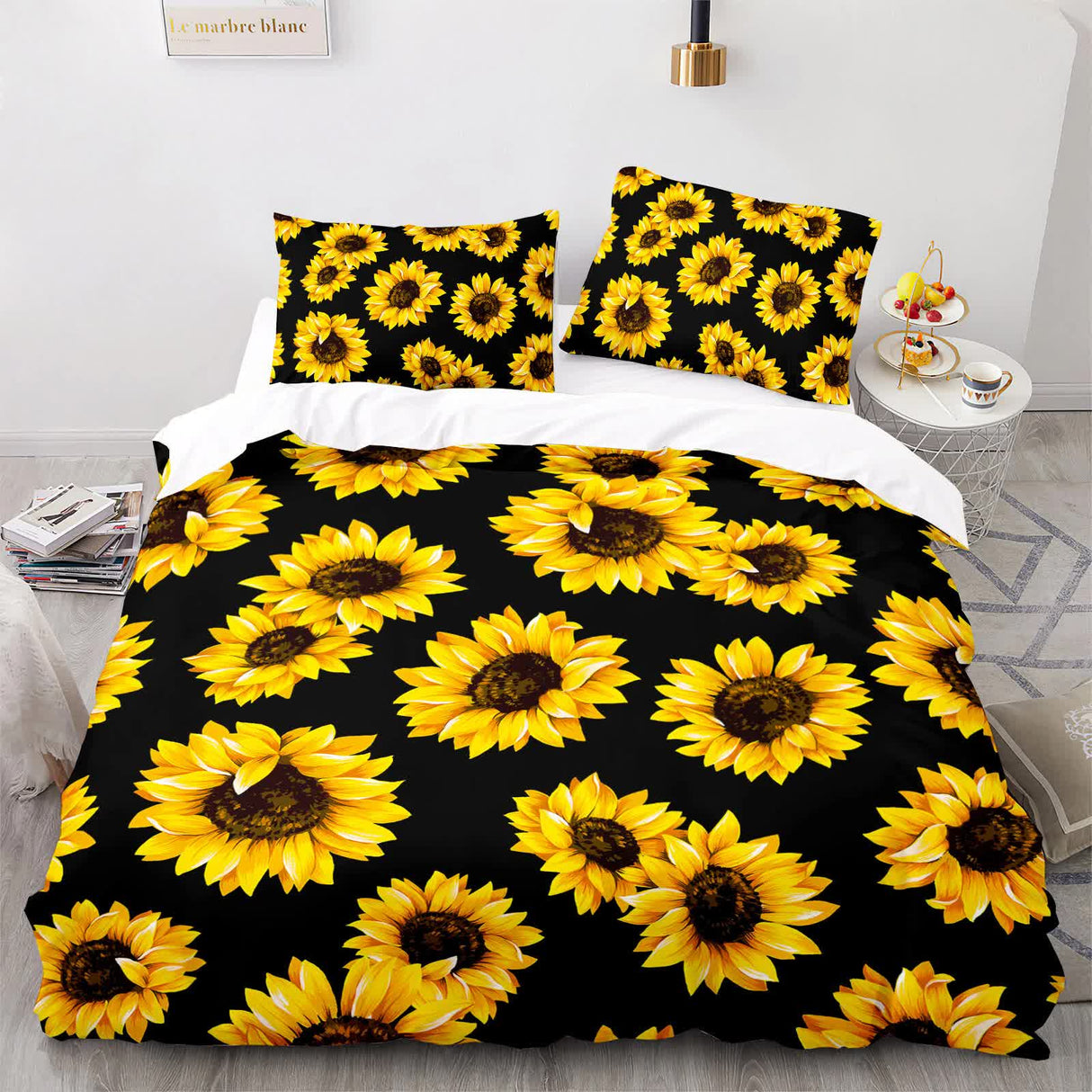 Scandi Dream soft floral Comforter Set ??Soft Neutral 3??iece Look
