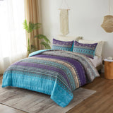 Boho Glow Teal Bedding – 3‑Piece Comforter Set for Relaxed Spaces