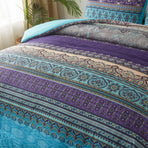 Boho Glow Teal Bedding – 3‑Piece Comforter Set for Relaxed Spaces