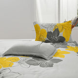 Floral Comforter Set, King Size, Blue Floral 3-Piece Bedding, Soft Microfiber for All Seasons - Extra Image