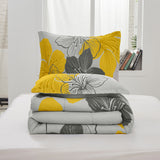 Floral Comforter Set, King Size, Blue Floral 3-Piece Bedding, Soft Microfiber for All Seasons - Extra Image