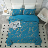 Cozy Cloud 3 Teal ‑Piece Comforter Bundle – Instagram‑Ready Bedroom - Side View