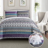 Whimsical Winter Frosty Elegant 3 Pc Comforter & Pillow Cover Set - 45-Degree Angle