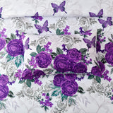 Luxe Loft Purple rose Quilted Comforter & Shams – Trending 3‑Piece Set - Side View