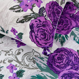 Luxe Loft Purple rose Quilted Comforter & Shams – Trending 3‑Piece Set - Top-Down View