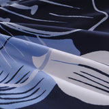 King Comforter Set, Navy Blue Floral 3-Piece Bedding, Soft Microfiber for All Seasons - Extra Image