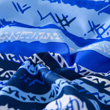 Nordic Calm stripes Blue 3‑Piece Comforter Set – Scandi Chic Vibes - 45-Degree Angle