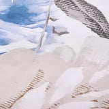 Plush Floral Comforter Set, King Size, Winter Quilted Bedding with Pillowcases - Top-Down View