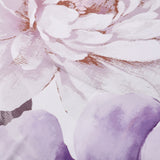 Chic Floral Print Quilt Set, Available in Queen/King, Cozy and Durable Bedding with Pillow Shams - Top-Down View