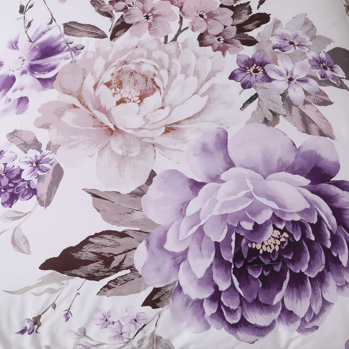 Chic Floral Print Quilt Set, Available in Queen/King, Cozy and Durable Bedding with Pillow Shams