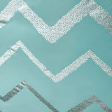 Blue Gradient Comforter Set, King Size, Modern 3-Piece Bedding with Pillowcases - Top-Down View