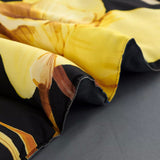 Soft Floral Leaf Comforter Set, King Size, Quilted Bedding with Pillowcases - Close-Up Angle